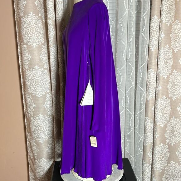 Vintage Pat Argenti Collection 100% Silk Dress Size 10 - Picture 6 of 11